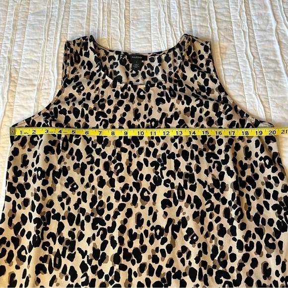 2/$30 Halogen sleeveless top in cheetah print.  SZ L - Picture 10 of 13